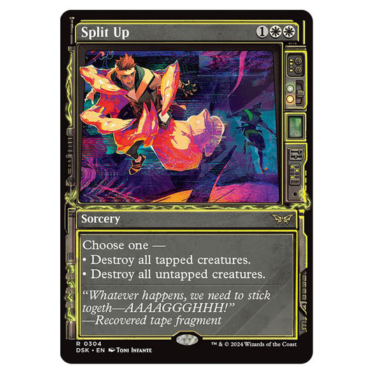 Split Up 0304 card from the Magic The Gathering set Duskmourn: House of Horror