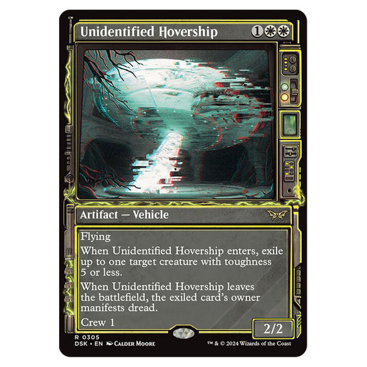 Unidentified Hovership 0305 card from the Magic The Gathering set Duskmourn: House of Horror