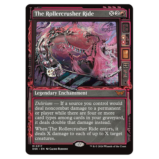 The Rollercrusher Ride  0317 card from the Magic The Gathering set Duskmourn: House of Horror