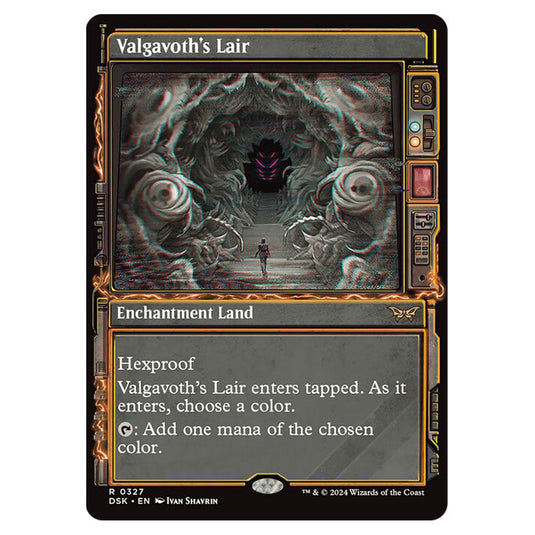 Valgavoth's Lair 0327 card from the Magic The Gathering set Duskmourn: House of Horror