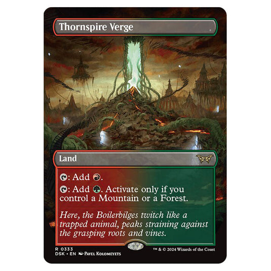 Thornspire Verge 0333 card from the Magic The Gathering set Duskmourn: House of Horror