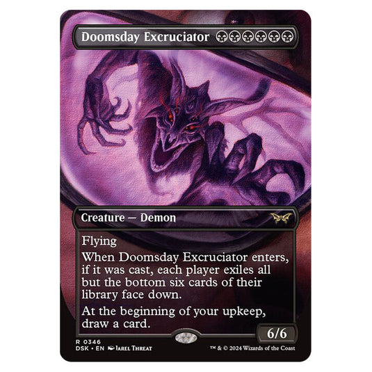 Doomsday Excruciator 0346 card from the Magic The Gathering set Duskmourn: House of Horror