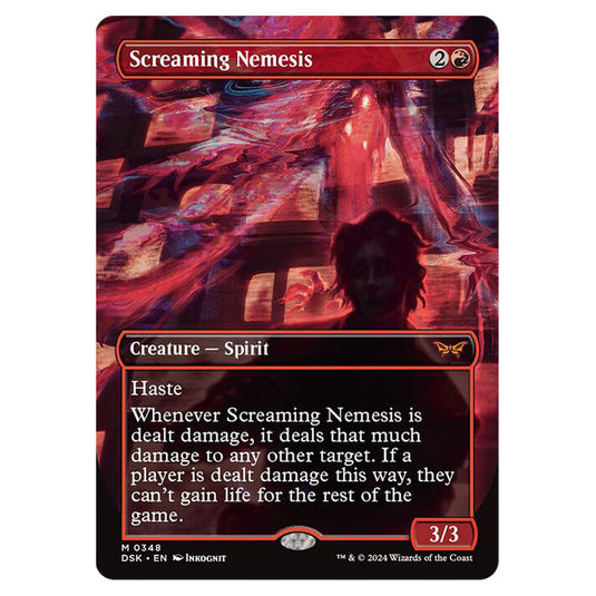 Screaming Nemesis 0348 card from the Magic The Gathering set Duskmourn: House of Horror