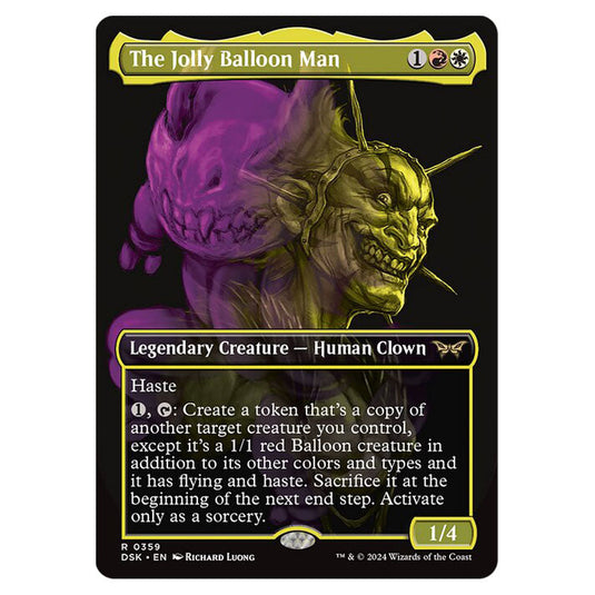 The Jolly Balloon Man 0359 card from the Magic The Gathering set Duskmourn: House of Horror