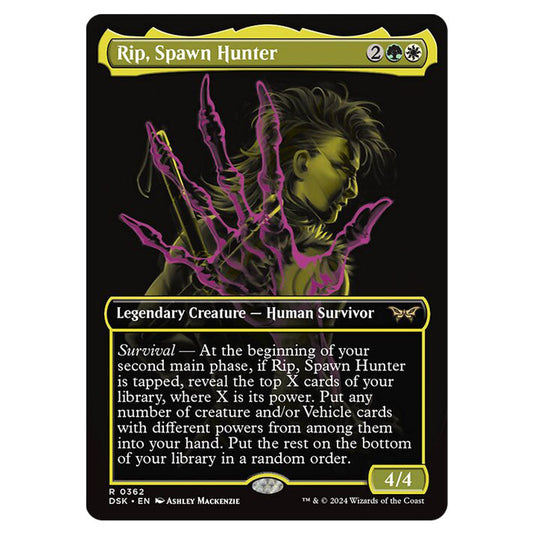 Rip, Spawn Hunter 0362 card from the Magic The Gathering set Duskmourn: House of Horror