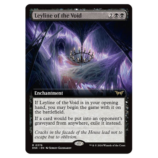 Leyline of the Void 0376 card from the Magic The Gathering set Duskmourn: House of Horror