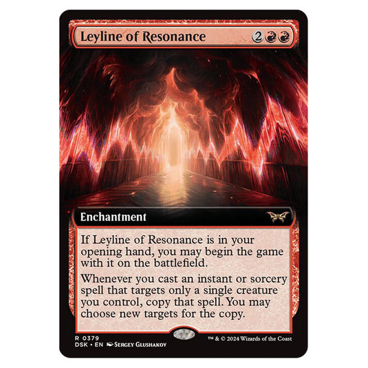 Leyline of Resonance 0379 card from the Magic The Gathering set Duskmourn: House of Horror