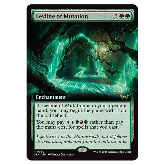 Leyline of Mutation 0382 card from the Magic The Gathering set Duskmourn: House of Horror