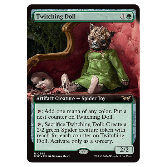 Twitching Doll 0384 card from the Magic The Gathering set Duskmourn: House of Horror