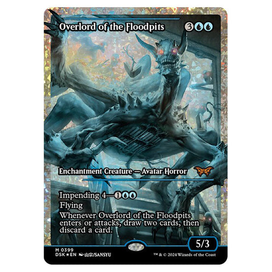 Overlord of the Floodpits  0399 card from the Magic The Gathering set Duskmourn: House of Horror