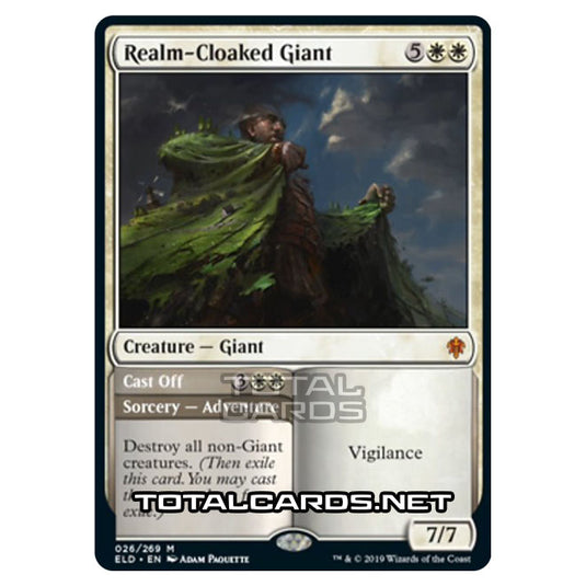 Magic The Gathering - Throne of Eldraine  - Realm-Cloaked Giant // Cast Off - 26/269