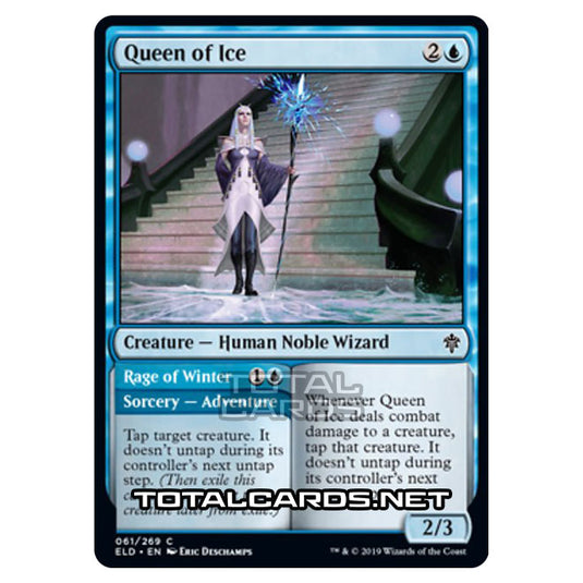 Magic The Gathering - Throne of Eldraine  - Queen of Ice // Rage of Winter - 61/269