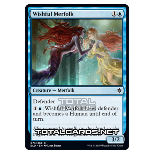 Magic The Gathering - Throne of Eldraine  - Wishful Merfolk - 73/269