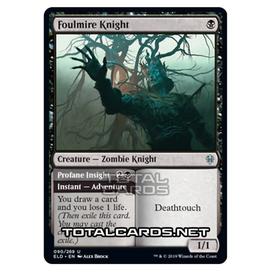 Magic The Gathering - Throne of Eldraine  - Foulmire Knight // Profane Insight - 90/269