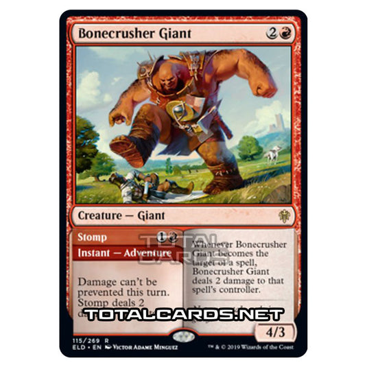 Magic The Gathering - Throne of Eldraine  - Bonecrusher Giant // Stomp - 115/269