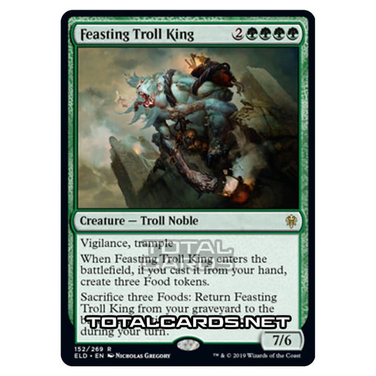 Magic The Gathering - Throne of Eldraine  - Feasting Troll King - 152/269