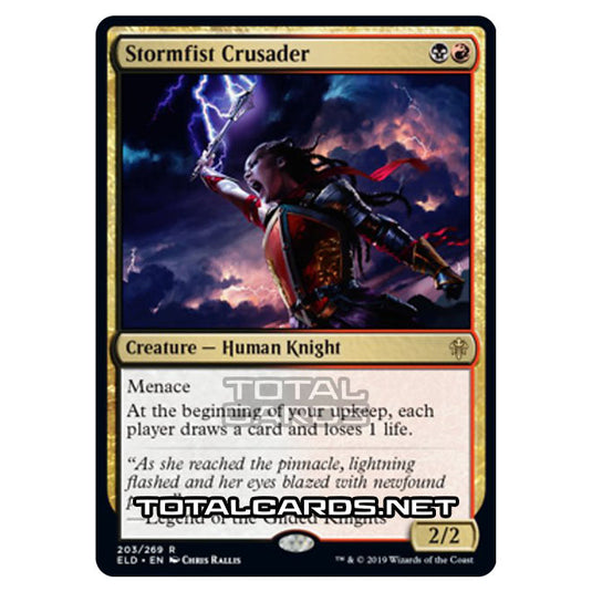 Magic The Gathering - Throne of Eldraine  - Stormfist Crusader - 203/269