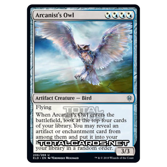 Magic The Gathering - Throne of Eldraine  - Arcanist's Owl - 206/269