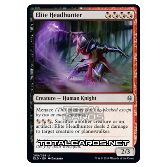 Magic The Gathering - Throne of Eldraine  - Elite Headhunter - 209/269