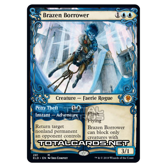 Magic The Gathering - Throne of Eldraine  - Brazen Borrower // Petty Theft - 281/269