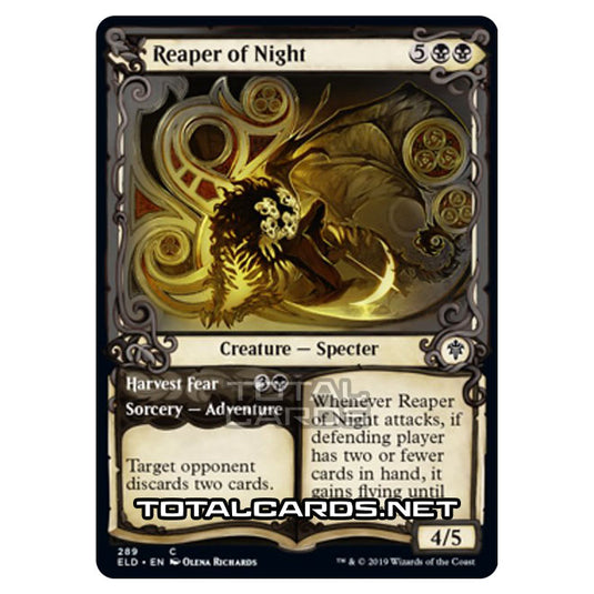 Magic The Gathering - Throne of Eldraine  - Reaper of Night // Harvest Fear - 289/269