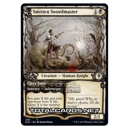 Magic The Gathering - Throne of Eldraine  - Smitten Swordmaster // Curry Favor - 290/269