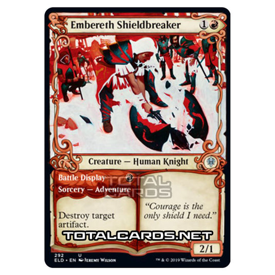 Magic The Gathering - Throne of Eldraine  - Embereth Shieldbreaker // Battle Display - 292/269