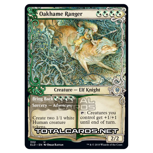 Magic The Gathering - Throne of Eldraine  - Oakhame Ranger // Bring Back - 302/269