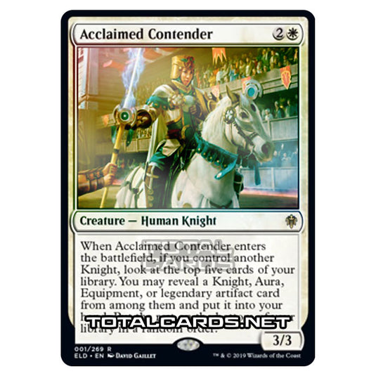 Magic The Gathering - Throne of Eldraine  - Acclaimed Contender - 1/269 (Foil)