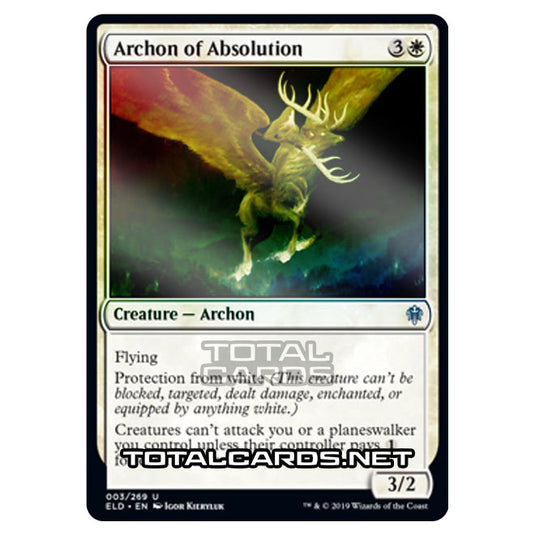 Magic The Gathering - Throne of Eldraine  - Archon of Absolution - 3/269 (Foil)