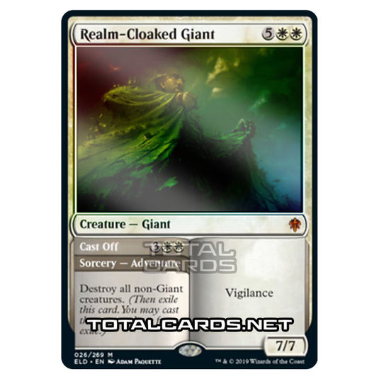 Magic The Gathering - Throne of Eldraine  - Realm-Cloaked Giant // Cast Off - 26/269 (Foil)