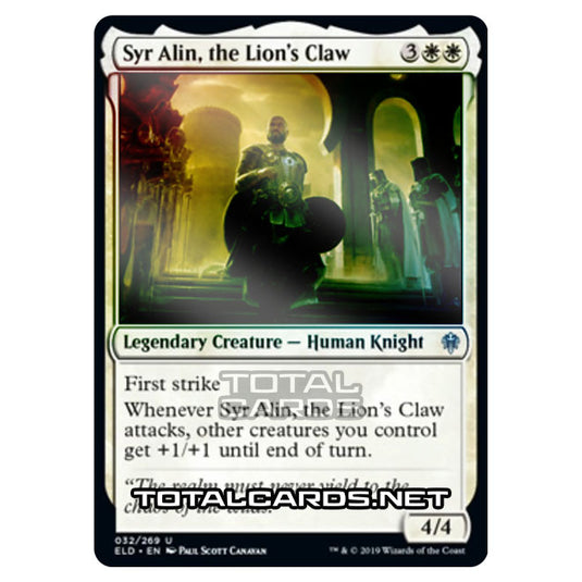 Magic The Gathering - Throne of Eldraine  - Syr Alin, the Lion's Claw - 32/269 (Foil)