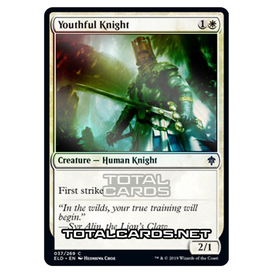 Magic The Gathering - Throne of Eldraine  - Youthful Knight - 37/269 (Foil)