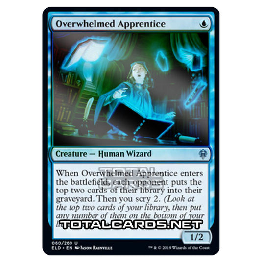 Magic The Gathering - Throne of Eldraine  - Overwhelmed Apprentice - 60/269 (Foil)