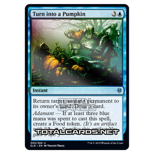 Magic The Gathering - Throne of Eldraine  - Turn into a Pumpkin - 69/269 (Foil)