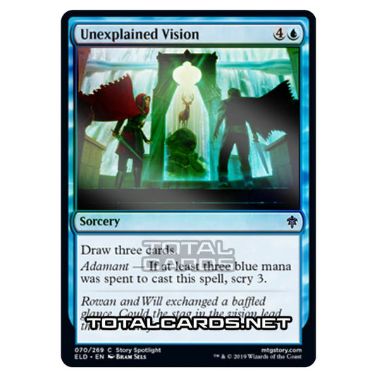 Magic The Gathering - Throne of Eldraine  - Unexplained Vision - 70/269 (Foil)