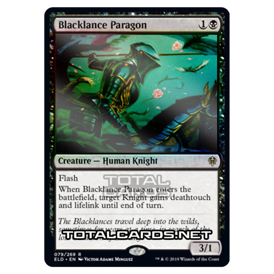 Magic The Gathering - Throne of Eldraine  - Blacklance Paragon - 79/269 (Foil)