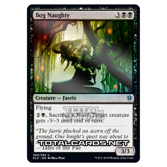 Magic The Gathering - Throne of Eldraine  - Bog Naughty - 80/269 (Foil)