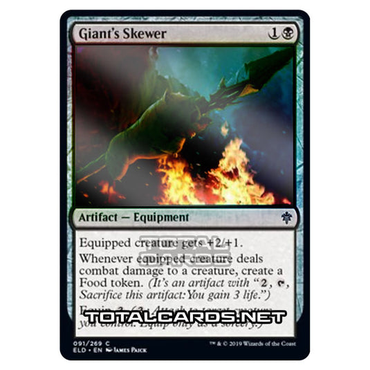 Magic The Gathering - Throne of Eldraine  - Giant's Skewer - 91/269 (Foil)