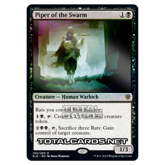 Magic The Gathering - Throne of Eldraine  - Piper of the Swarm - 100/269 (Foil)