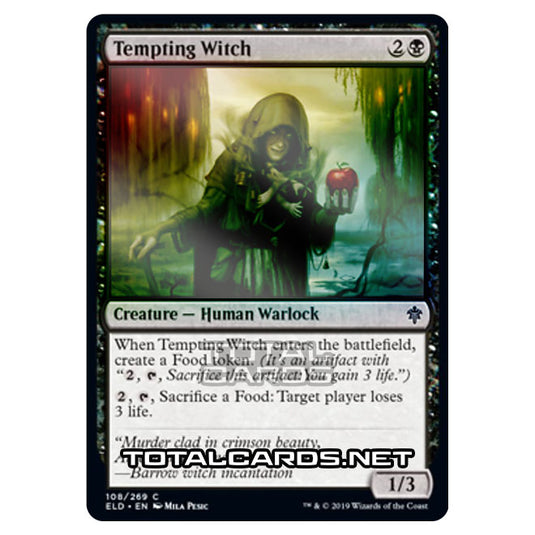 Magic The Gathering - Throne of Eldraine  - Tempting Witch - 108/269 (Foil)