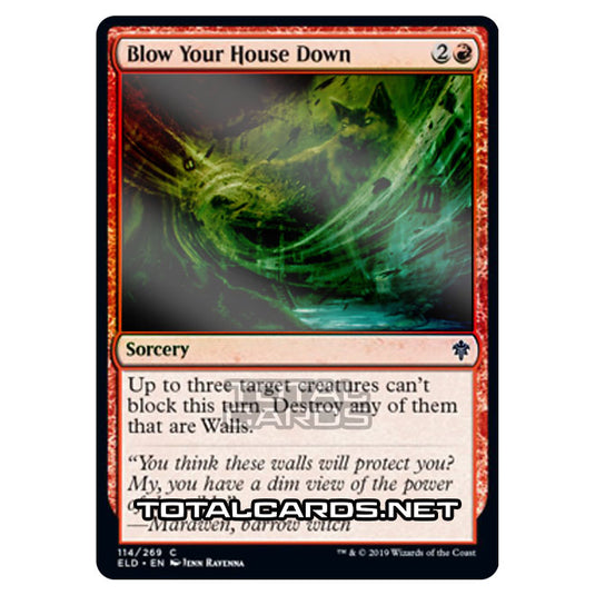 Magic The Gathering - Throne of Eldraine  - Blow Your House Down - 114/269 (Foil)