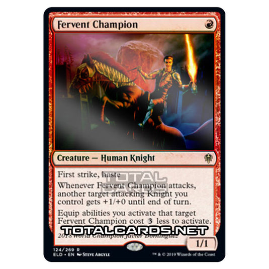 Magic The Gathering - Throne of Eldraine  - Fervent Champion - 124/269 (Foil)