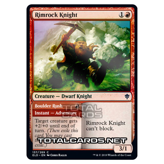 Magic The Gathering - Throne of Eldraine  - Rimrock Knight // Boulder Rush - 137/269 (Foil)