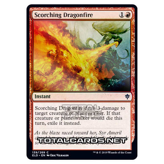 Magic The Gathering - Throne of Eldraine  - Scorching Dragonfire - 139/269 (Foil)