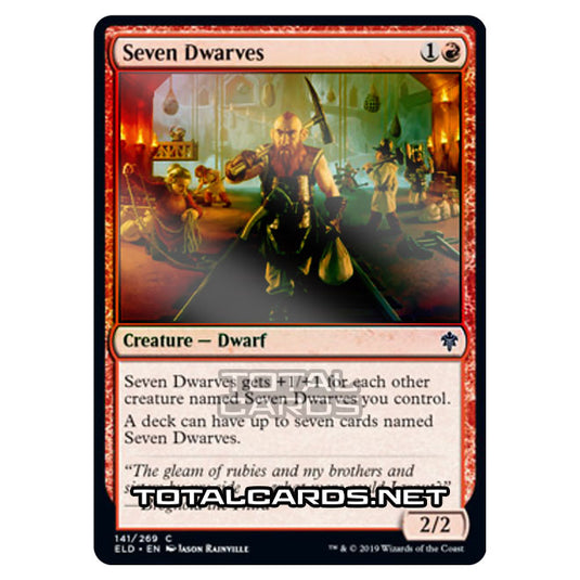 Magic The Gathering - Throne of Eldraine  - Seven Dwarves - 141/269 (Foil)