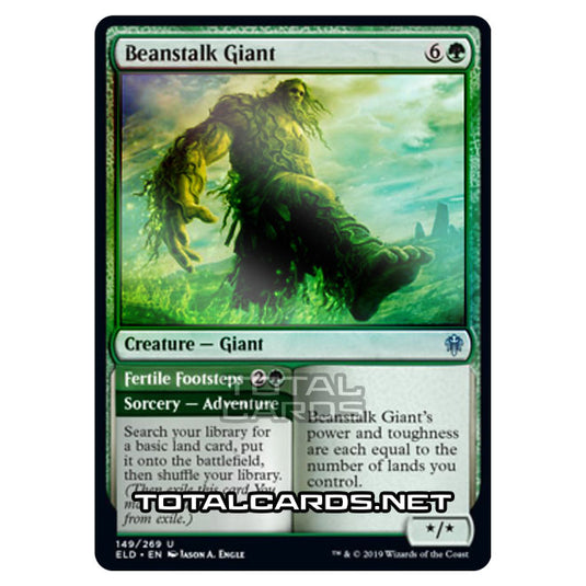 Magic The Gathering - Throne of Eldraine  - Beanstalk Giant // Fertile Footsteps - 149/269 (Foil)