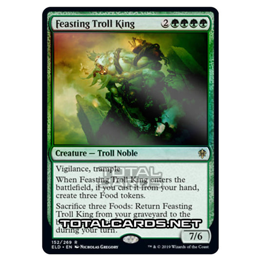 Magic The Gathering - Throne of Eldraine  - Feasting Troll King - 152/269 (Foil)