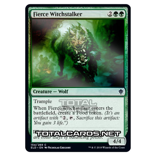 Magic The Gathering - Throne of Eldraine  - Fierce Witchstalker - 154/269 (Foil)