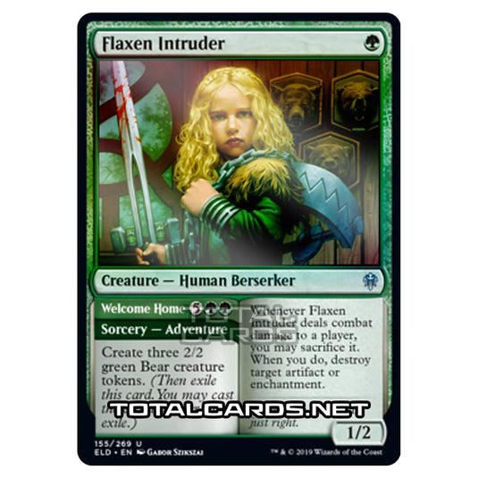 Magic The Gathering - Throne of Eldraine  - Flaxen Intruder // Welcome Home - 155/269 (Foil)